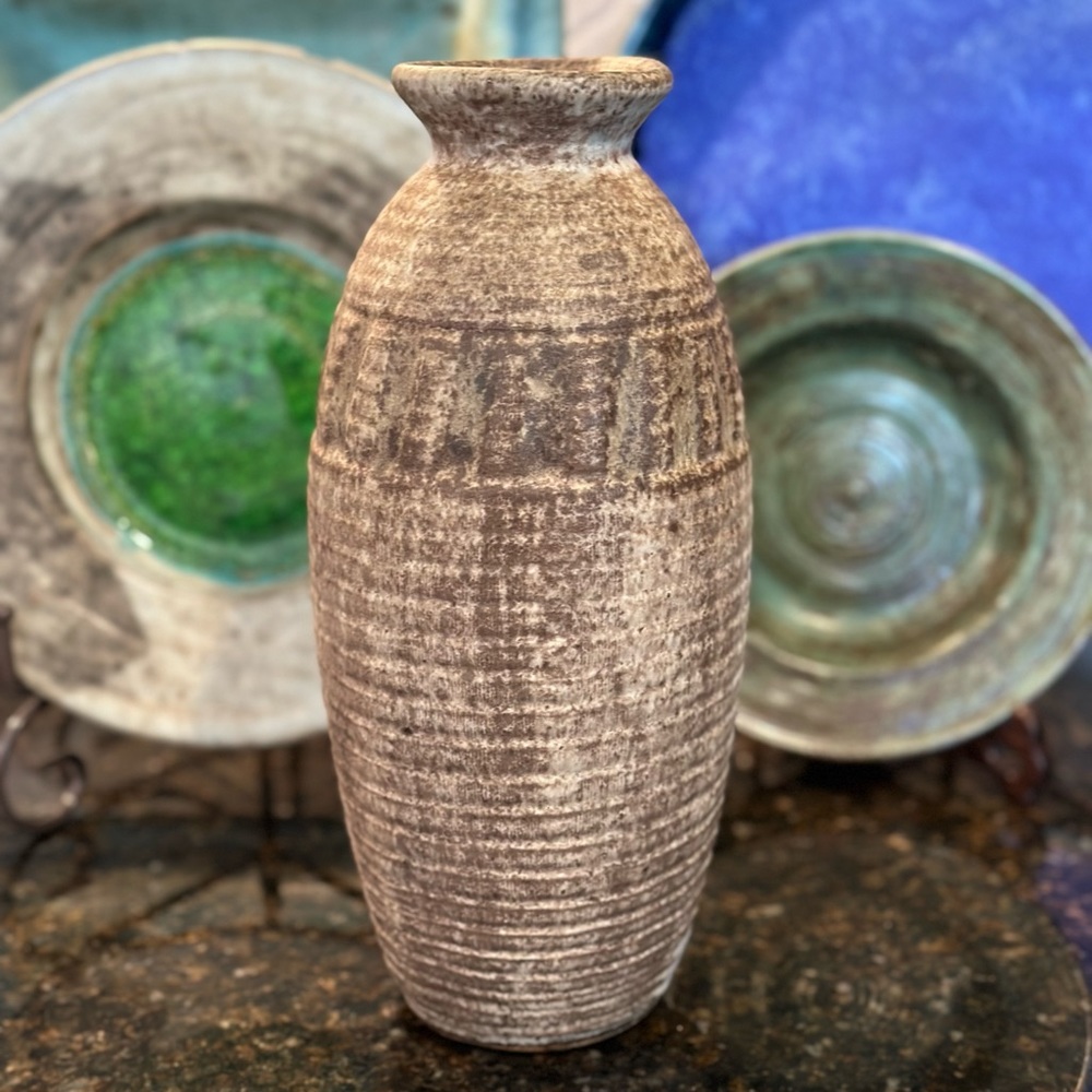 VINTAGE Peter’s Pottery 11” Vase
